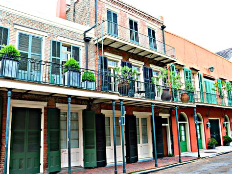 Creole Townhomes In New Orleans French Quarter New Orleans French