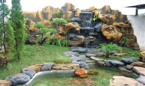 Gambar taman kolam ikan hias/ko'i. Jasa Tukang Pembuatan Kolam Bogor, Depok, Tangerang ...