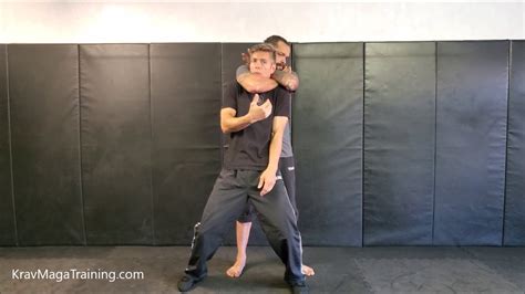 Krav Maga Headlock From Behind Rear Naked Choke Escape Youtube