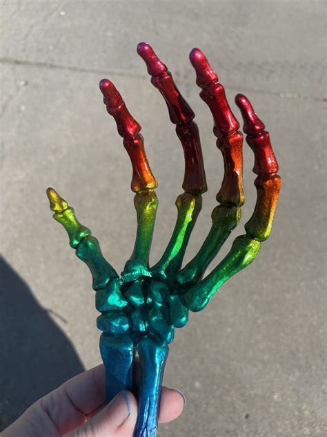 Rainbow Skeleton Hand
