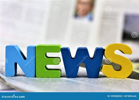 An Concept Image Of A Newspaper With The Word News Stock Photo Image