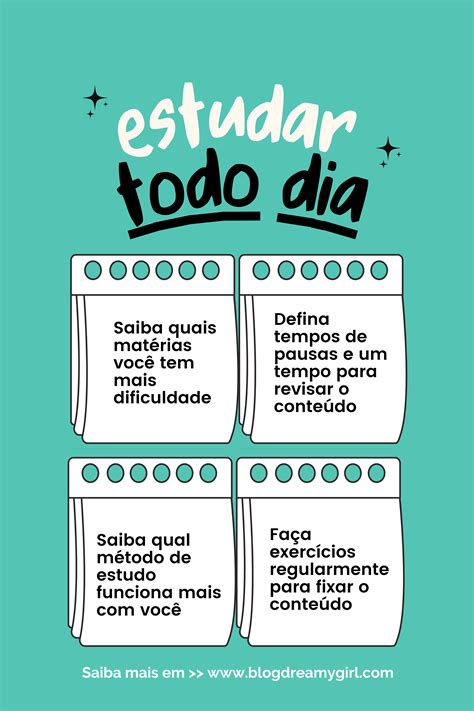 Como Estudar Todo Dia Como Estudar Dicas De Estudo Técnicas De Estudo