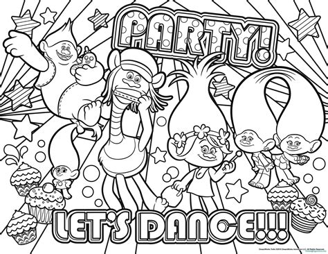 When the online coloring page has loaded, pick out a color and start clicking within the picture to paint it in. Disegni Da Colorare Trolls Pdf - Coloring Image