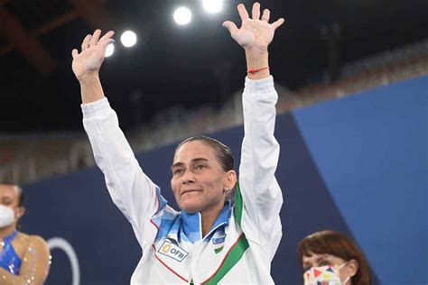 Gymnast Oksana Chusovitina 46 Gets Emotional Farewell Ovation After 8th Olympics