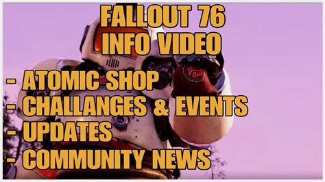 Fallout 76 INFO VIDEO 16 01 24 ATOMIC SHOP UPDATES UND MEHR YouTube