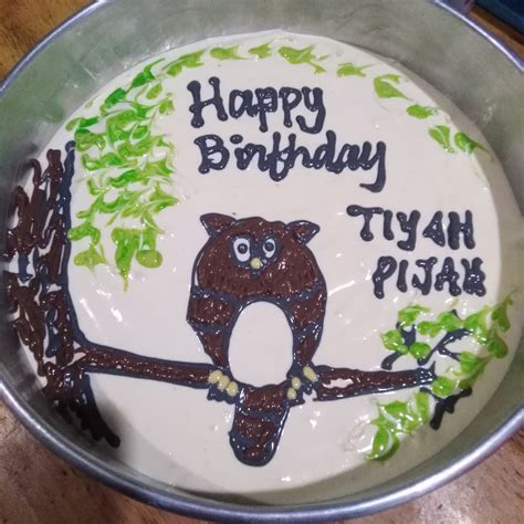 Pelangi merupakan sebuah fenomena alam yang menampilkan bias warna yang sangat indah. Haniza: DIY : KEK MARBLE LUKIS