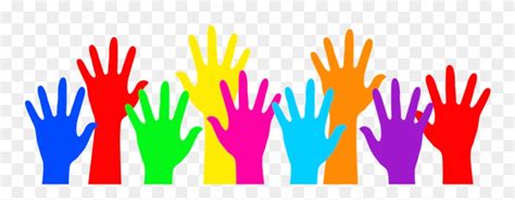 Colorful Vernon School Pta Volunteer Hands Transparent
