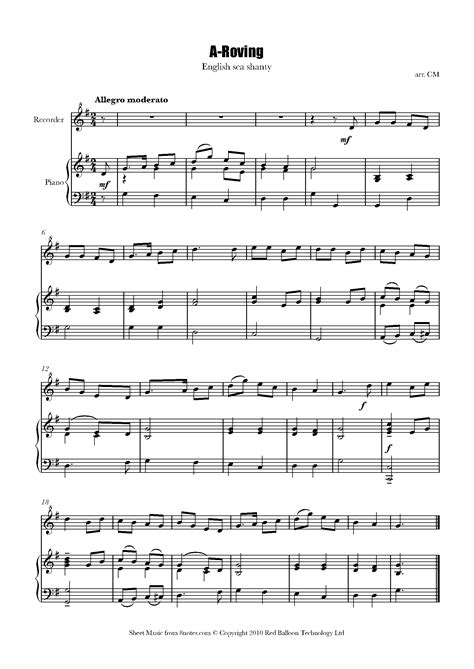 Free Recorder Sheet Music, Lessons & Resources - 8notes.com
