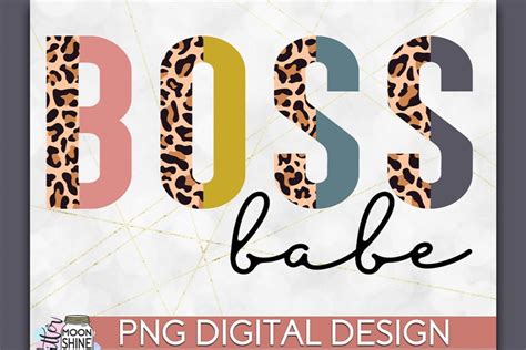 Boss Babe Leopard Png Sublimation