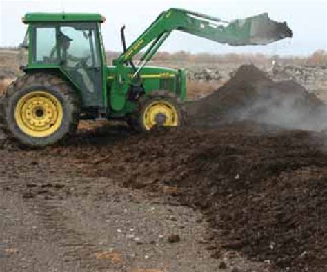 Mechanically Turning Compost With Tractor The Turned Pile Method Of