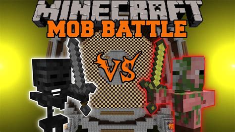 If a player provokes a. ZOMBIE PIGMAN VS. WITHER SKELETON - Minecraft Mob Battle ...