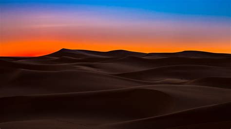 Desert Sand Dunes Wavy Sky 4k Hd Wallpaper