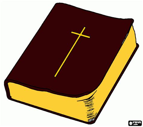 Bible coloring page, printable bible