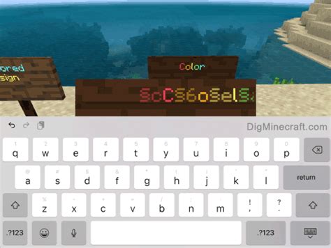 How To Make A Colored Sign In Minecraft Bedrock Edition