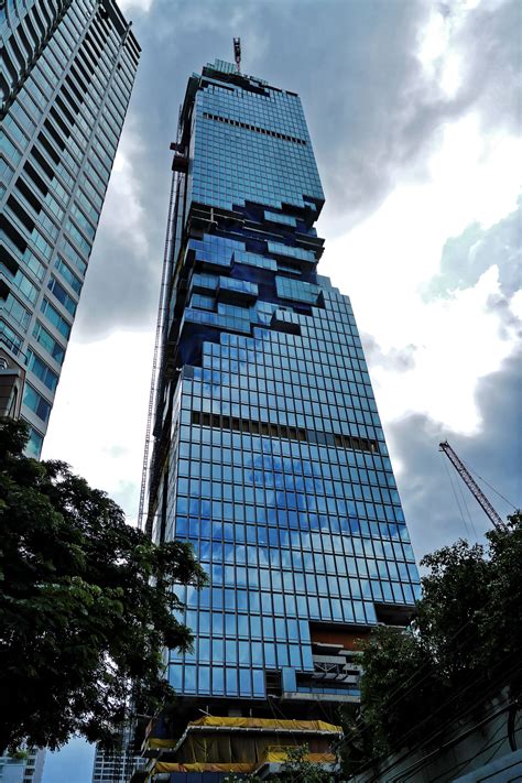 Mahanakhon Tower Bangkok Thailand Ole Scheeren Edificios Modernos