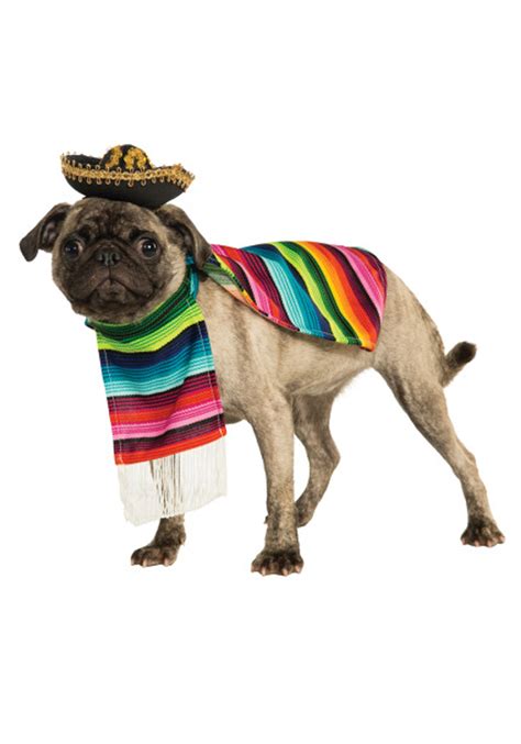 Disfraz De Serape Mexicano Para Mascotas Multicolor Yaxa Colombia