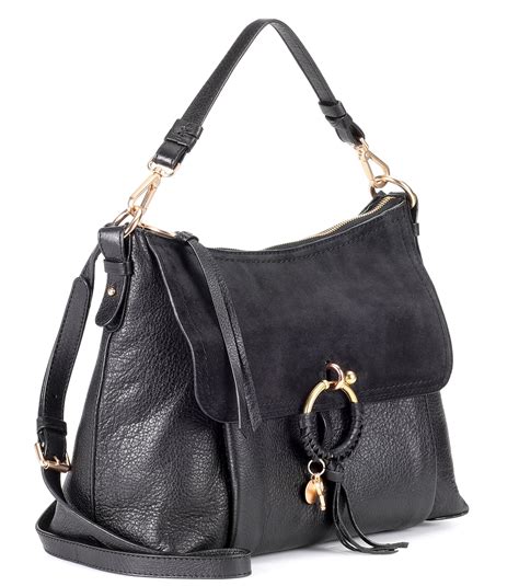 See By Chloé Joan Large Leather Shoulder Bag In Black Lyst