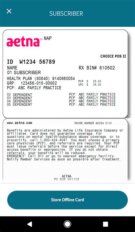 It should indicate this on the card and it would typically be on the front of the card. Aetna insurance card - insurance