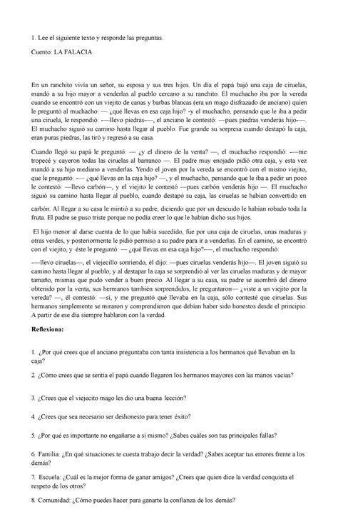 Actividad Grado Decimo Lee El Siguiente Texto Y Responde Las