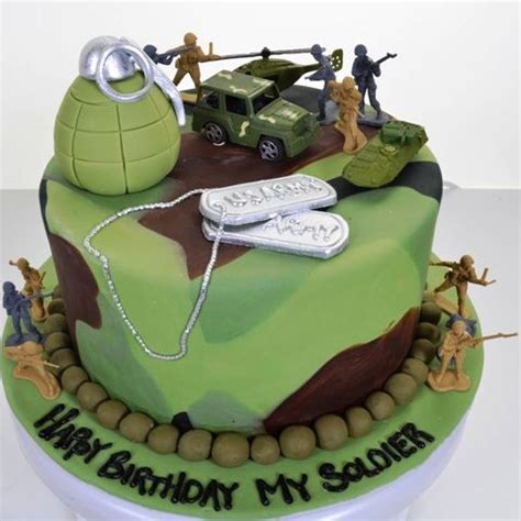 Explore mossy's masterpiece cake/cupcake designs' photos on flickr. 1807 - Soldier's Birthday (With images) | Army birthday ...