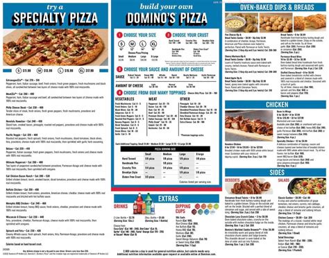 Online Menu Of Dominos Pizza Restaurant Orlando Florida 32819 Zmenu