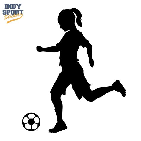 Soccer Girl Silhouette Clip Art At Getdrawings Free Download