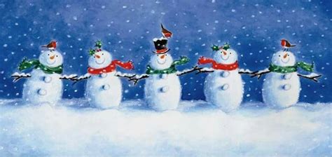 Snowmen Banner Christmas Scenes Christmas Facebook Cover Holiday