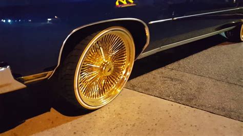 22 Inch Gold Daytons 💖22 All Gold Triple Stamped Dayton Wire Wheels