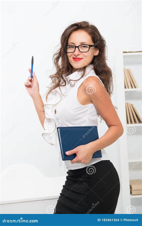 Doing Her Job With Passion Ambitious Female In Business Office