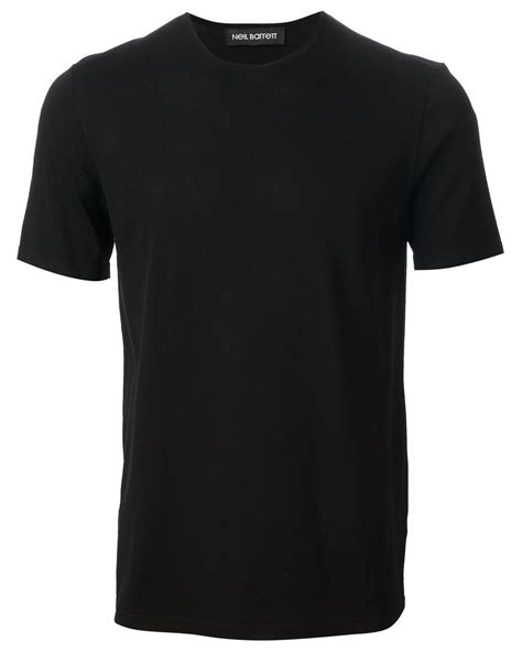 Neil Barrett Plain T Shirt In Black For Men Lyst
