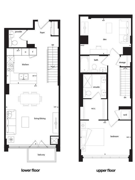 O2 Maisonettes On George By Identity Maisonette 2 Floorplan 1 Bed And 3 Bath