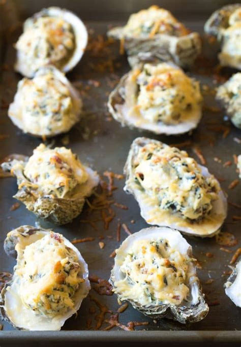 Three Cheese Baked Oysters Recipe A Spicy Perspective