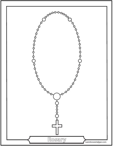 6+ Rosary Diagrams and Rosary Cards to Print