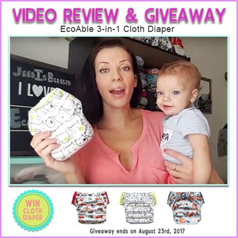 Video Review Ecoable 3 In 1 Cloth Diaper By Jess Is Blessed Ecoable