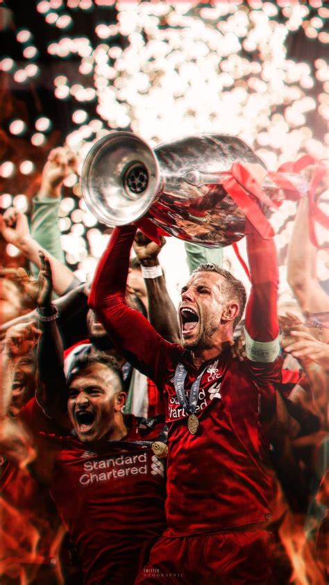 Liverpool Premier League Liverpool Lift Premier League Trophy At