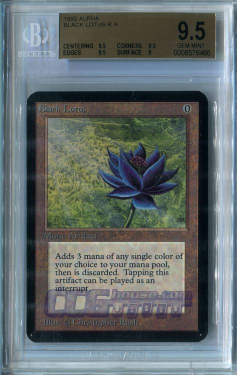 A rare black lotus, the most prized magic: Black Lotus (Alpha) - BGS GEM MINT 9.5 MTG *CCGHouse* Magic | eBay