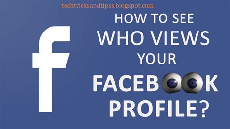 Check Your Profile Visitors On Facebook