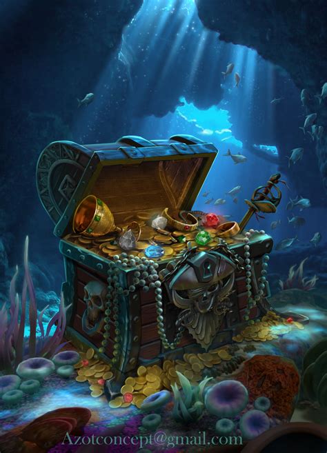 Artstation Pirate S Chest With Treasure Ihor Reshetnikov Pirate