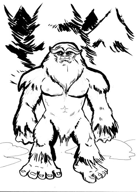 Bigfoot coloring pages page free online picture inspirations. Timberline Draw Blog: Sasquatch