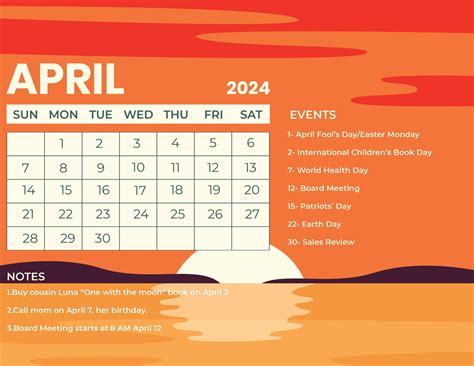 How April Calendar 2024 With Holidays Eadie Gusella