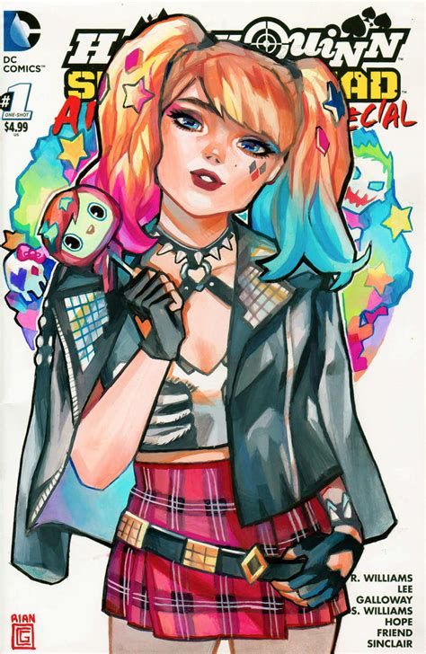 Punk Harley Quinn By Rianbowart On Deviantart