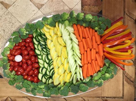 Deliciously Creative Veggie Tray In The Shape Of A Fish
