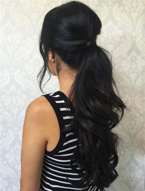 30 Eye Catching Ways To Style Curly And Wavy Ponytails Long Hair