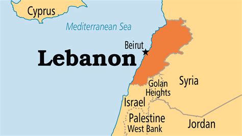 Lebanon On World Map Svg Vector Location On Global Ma