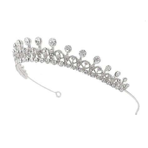Sh Crystal Wedding Tiara Crown For Women Rhinestone Princess Tiaras For