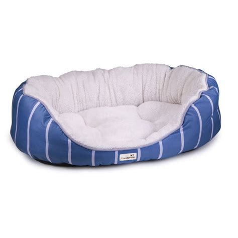 Trustypup Snuggle Mutt Oval Pet Bed For Medium To Large