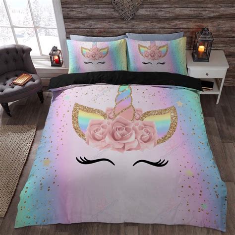 Unicorn Rainbow Bedding Set Qfsexsm6yo Betiti Store