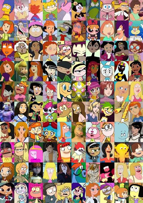Cartoon Network Characters Collage