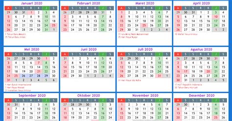 Kalender Indonesia Online 2020