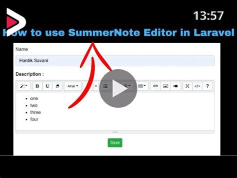 Upload Data in Laravel Using SummerNote Editor with Image دیدئو dideo